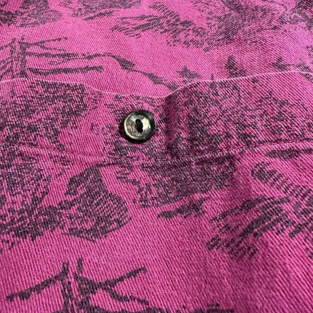 RARE Levi’s Sutter Creek M | 80s Magenta Forest | Hidden Placket + MOP‎ Buttons